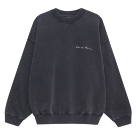 Anine Bing Jaci Sweatshirt, Washed Black 